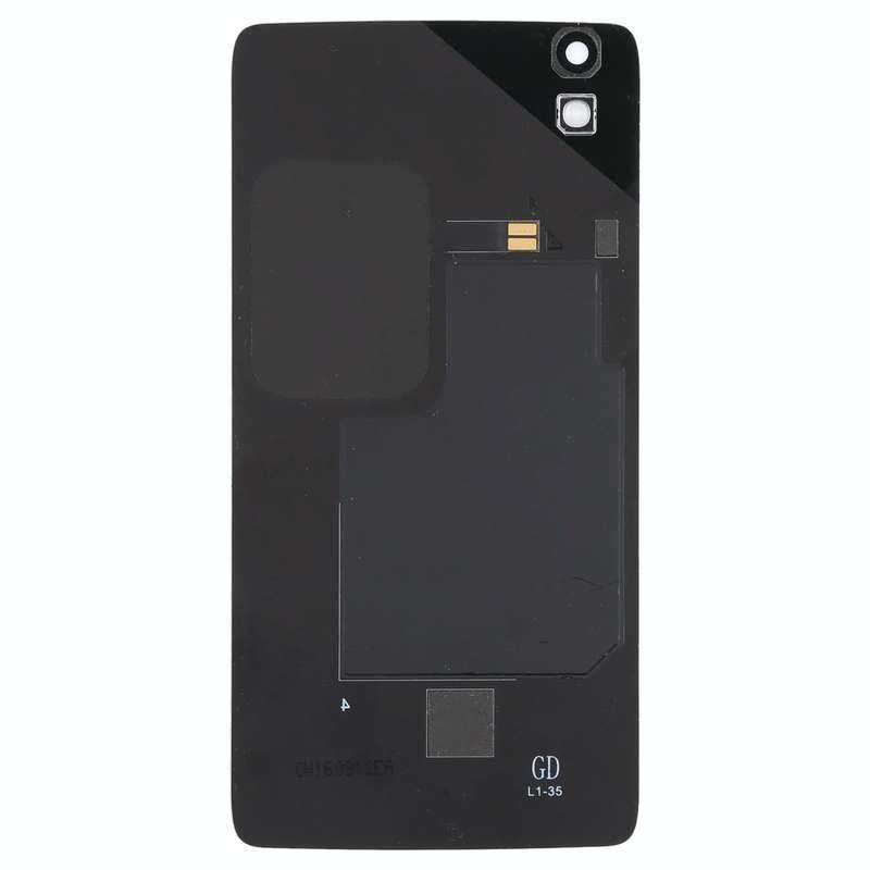 For Alcatel One Touch Idol 4 OT6055 6055K 6055Y 6055B 6055 Glass Battery Back Cover  (Black)