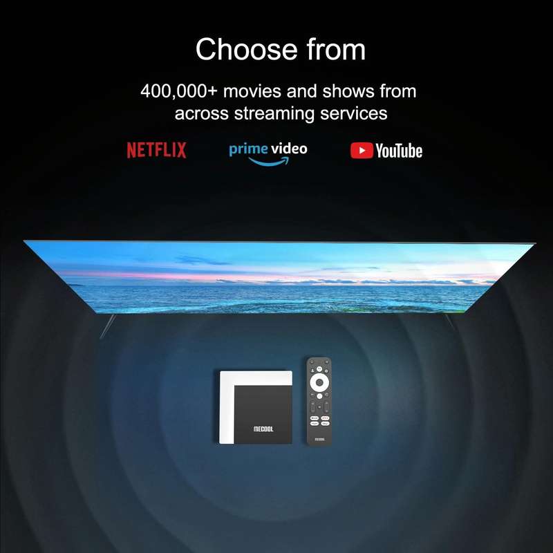 MECOOL KM7 Plus Android 10.0 Smart TV Set Top Box, Amlogic S905Y4 Quad Core, 2GB+16GB, Plug Type:...