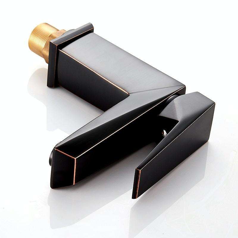Hardware Faucet Bathroom Hot & Cold Water Faucet, Specification: Black 99508