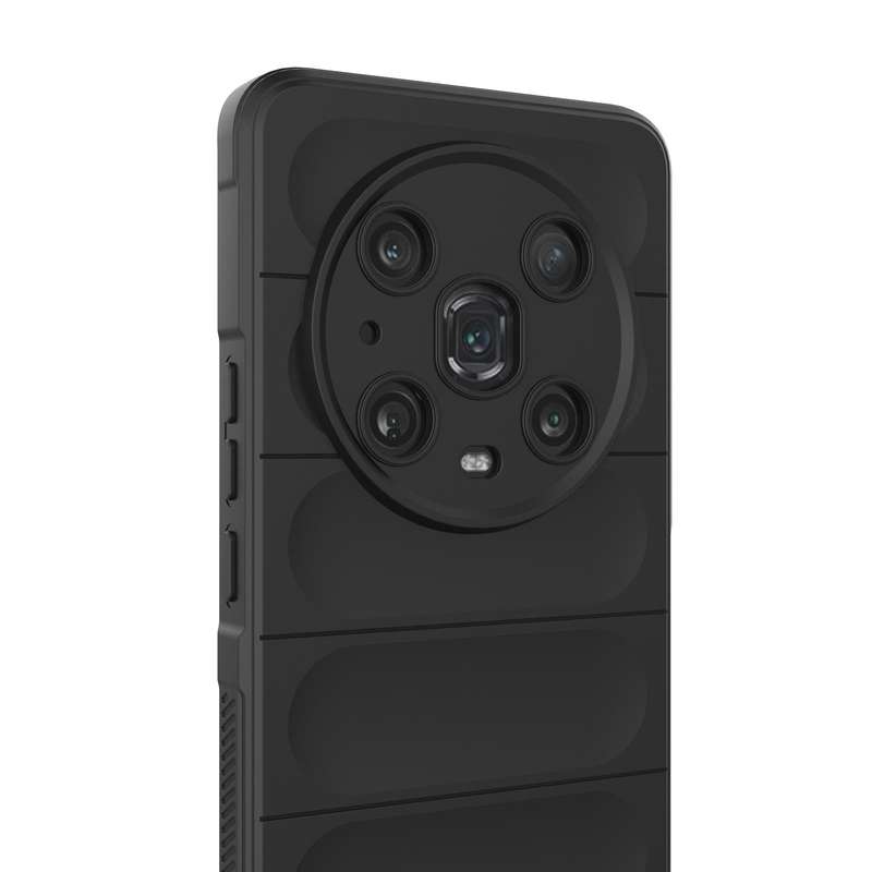 For Honor Magic4 Pro Magic Shield TPU + Flannel Phone Case(Red)