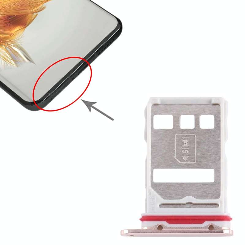 For Huawei Mate 50 Pro SIM Card Tray (Gold)