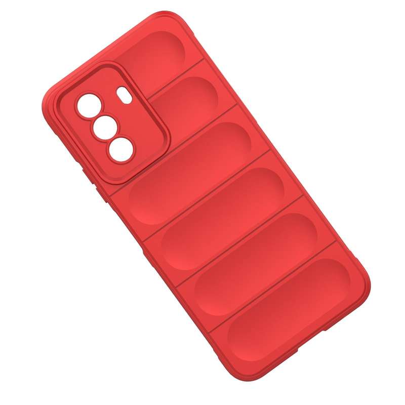 For Huawei Enjoy 50 4G / Nova Y70 Magic Shield TPU + Flannel Phone Case(Wine Red)