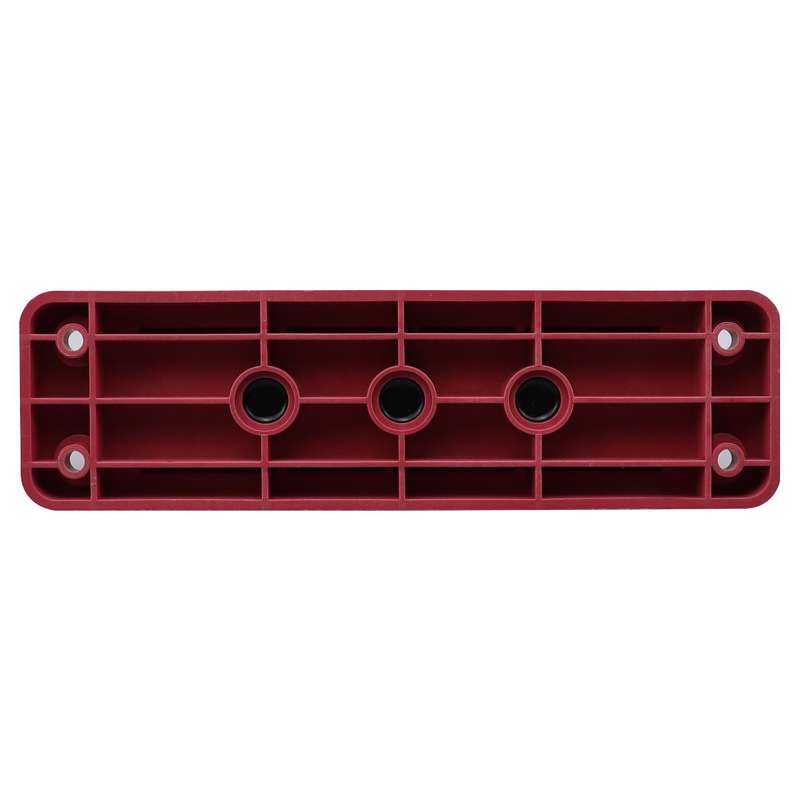 RV 600A High Current Busbar 4-way Straight M10 Wiring Studs(Red)