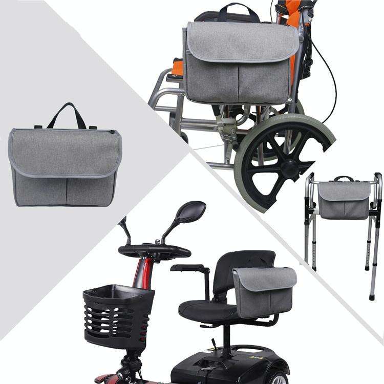 MTP-682 Hanging Wheelchair Storage Bag Rehabilitation Walking Bike Storage Bag(Grey)