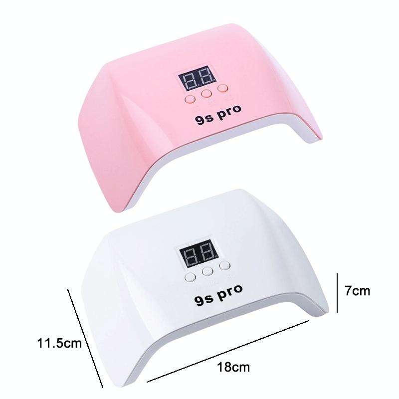 9S Pro 120W Dual Light Source Phototherapy Machine Smart Nail Lamp(White)