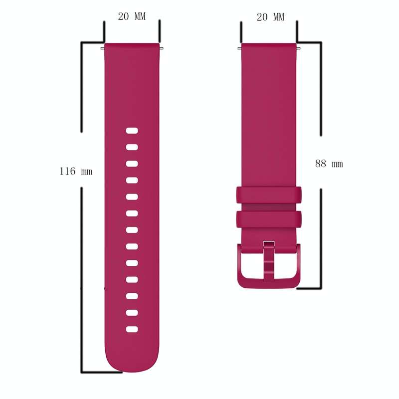 For Garmin Forerunner 55 20mm Solid Color Soft Silicone Watch Band(Navy Blue)