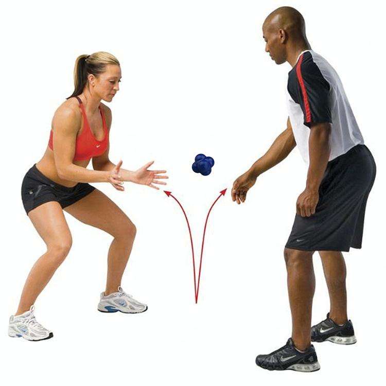Hexagonal Reaction Ball Quickness and Agility Training Ball, Training Hand and Eye Coordination(B...