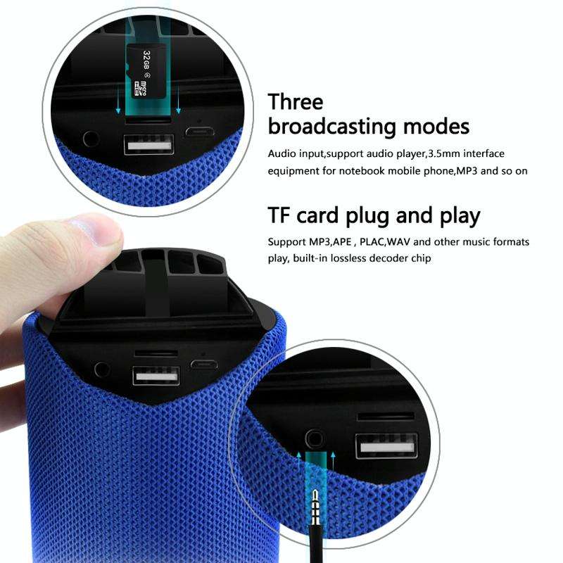 T&G TG113 Portable Bluetooth Speakers Waterproof Stereo Outdoor Loudspeaker MP3 Bass Sound Box wi...