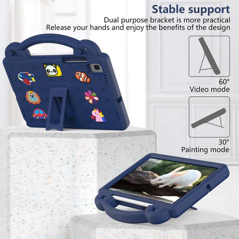 For Samsung Galaxy Tab S6 Lite 10.4 2020/2022 Handle Kickstand Children EVA Shockproof Tablet Cas...