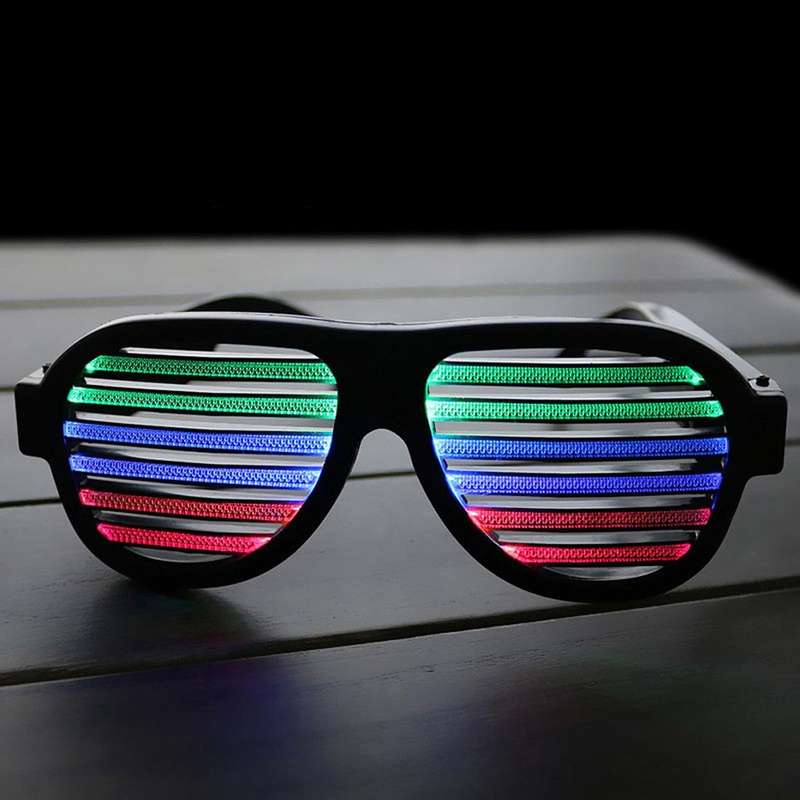 LED-CM03 LED Musical Shades Sound & Music Active LED Party Glasses with USB Charger