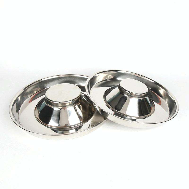 Pet Dog Food Bowl Dog Food Bowl Stainless Steel Slow Food Bowl Pet Supplies, Size:30cm
