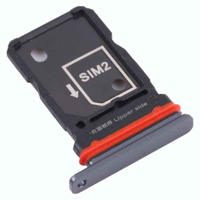 For Vivo iQOO 7 V2049A, I2009 SIM Card Tray + SIM Card Tray (Black)