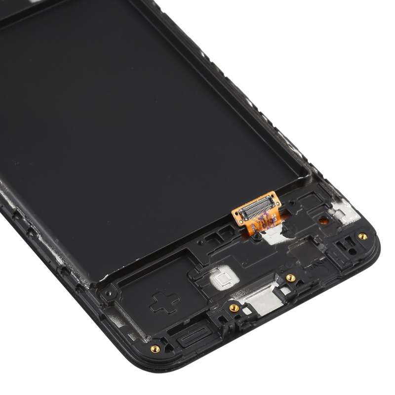 Original Super AMOLED LCD Screen for Galaxy A20 Digitizer Full Assembly with Frame