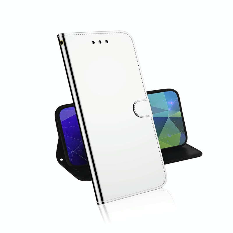 For Galaxy S20 Ultra Mirror-like Magnetic Attraction Horizontal Flip Leather Case with Lanyard, S...