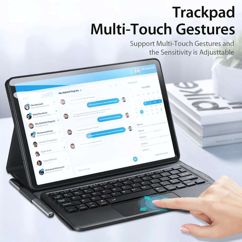For Samsung Galaxy Tab A9 X110/X115 DUX DUCIS TK Series Wireless Bluetooth Keyboard Tablet Case(B...