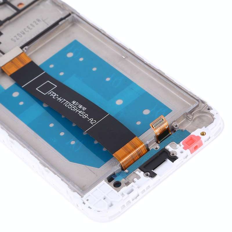 OEM LCD Screen for Huawei Y5 Prime (2018) Digitizer Full Assembly with Frame (White)