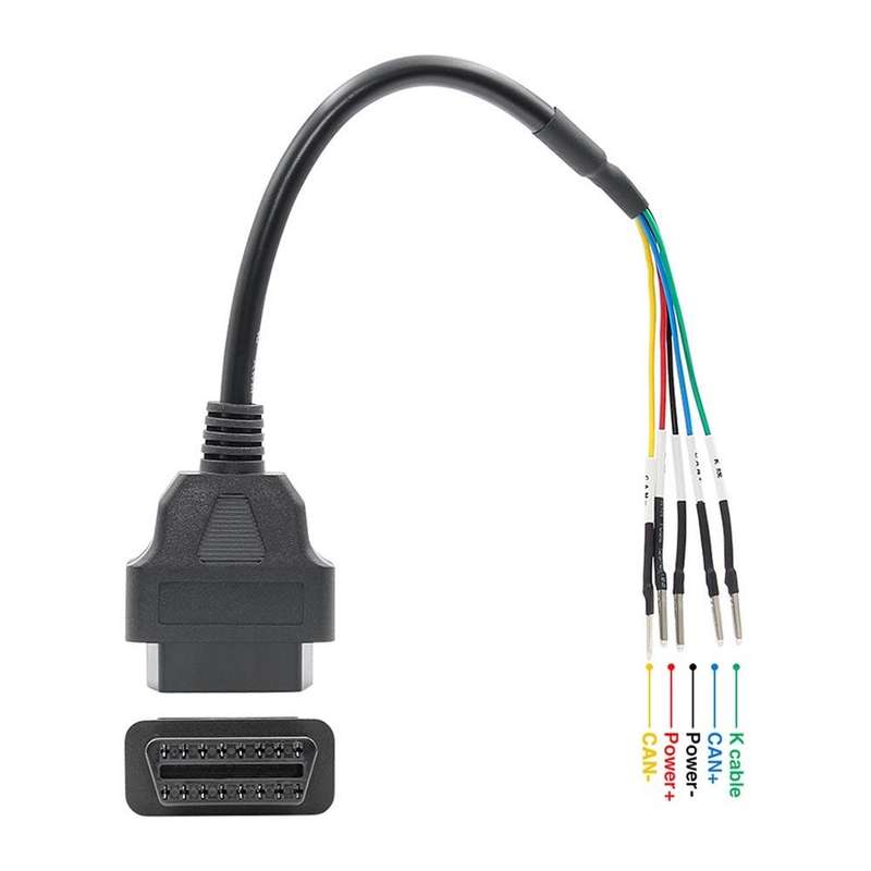 OBD2 Female 16 Pin K+can Line Jumper Tester Car Diagnostic Cable