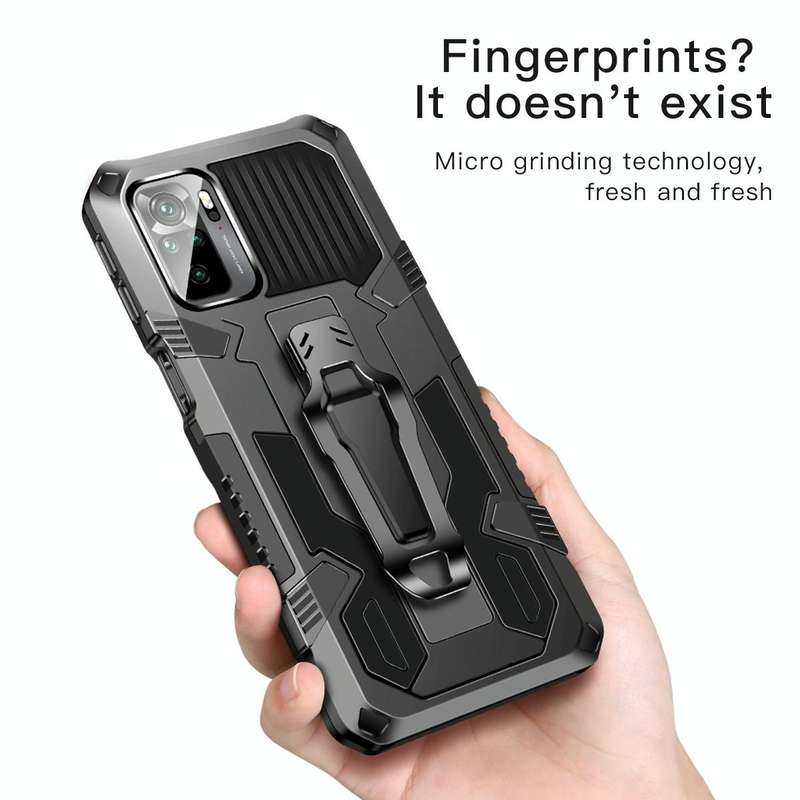 For OPPO A74 4G Armor Warrior Shockproof PC + TPU Protective Case(Gray)