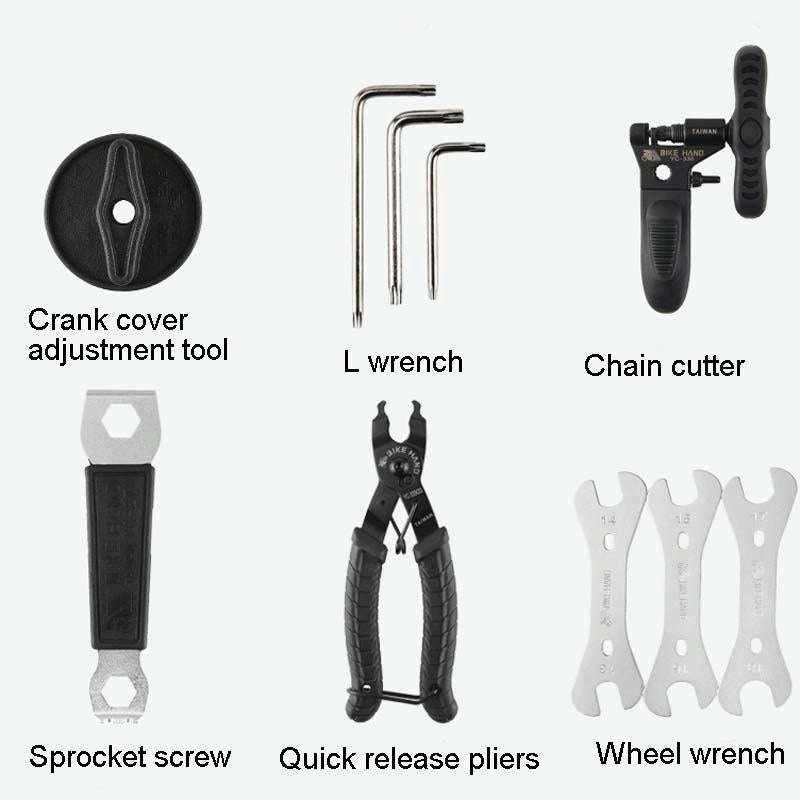 BIKEHAND Bicycle Tool Box Set Renovation Vehicle Tool Kit Riding Equipment Accessories