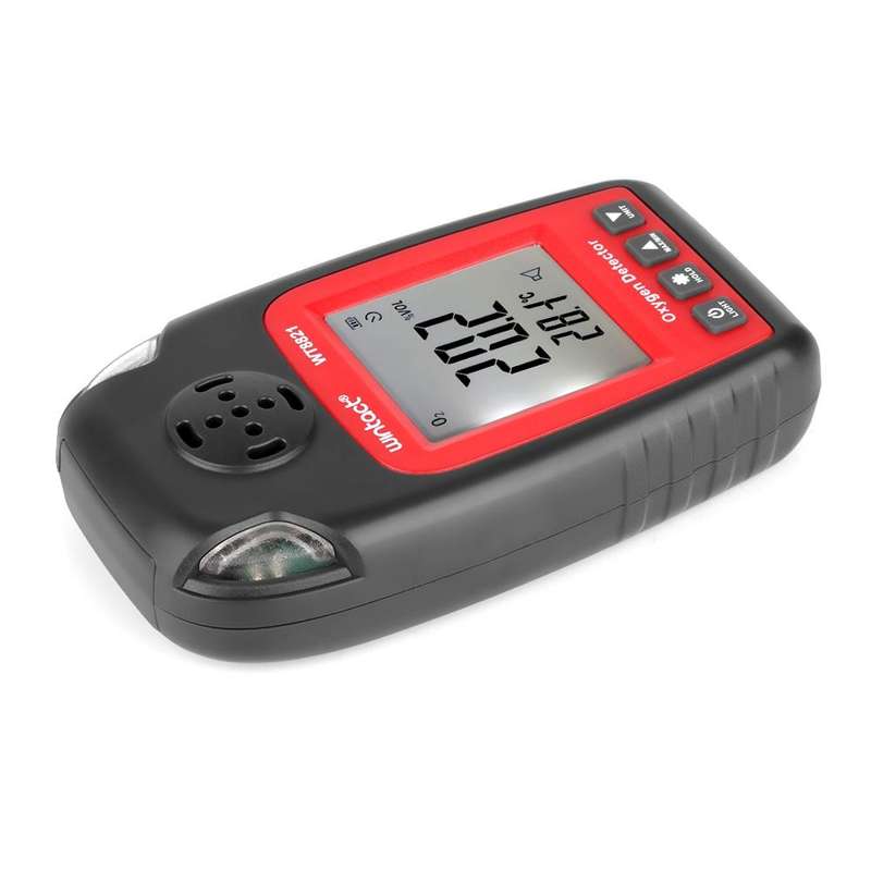 WINTACT WT8821 Oxygen Detector Independent Oxygen Gas Sensor Warning-up High Sensitive Poisoning ...