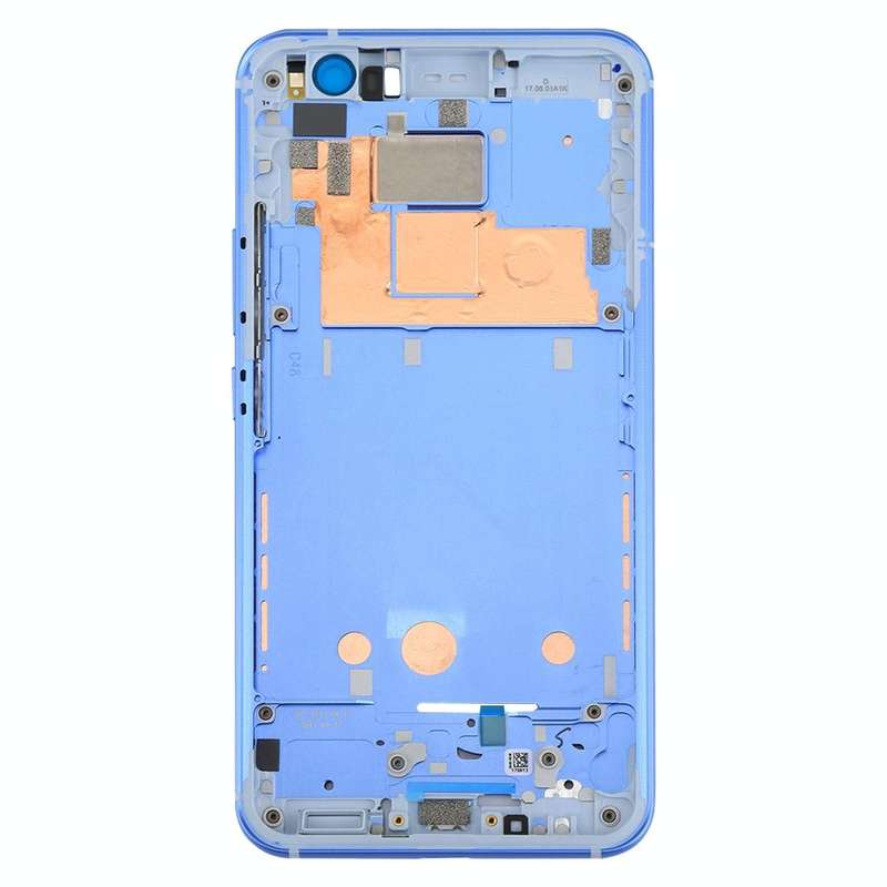 for HTC U11 Front Housing LCD Frame Bezel Plate(Blue)