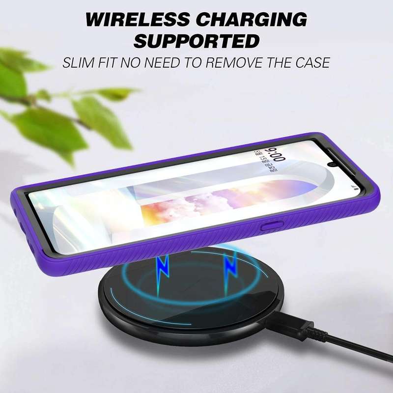 For LG Velvet Starry Sky Solid Color Series Shockproof PC + TPU Protective Case(Black)