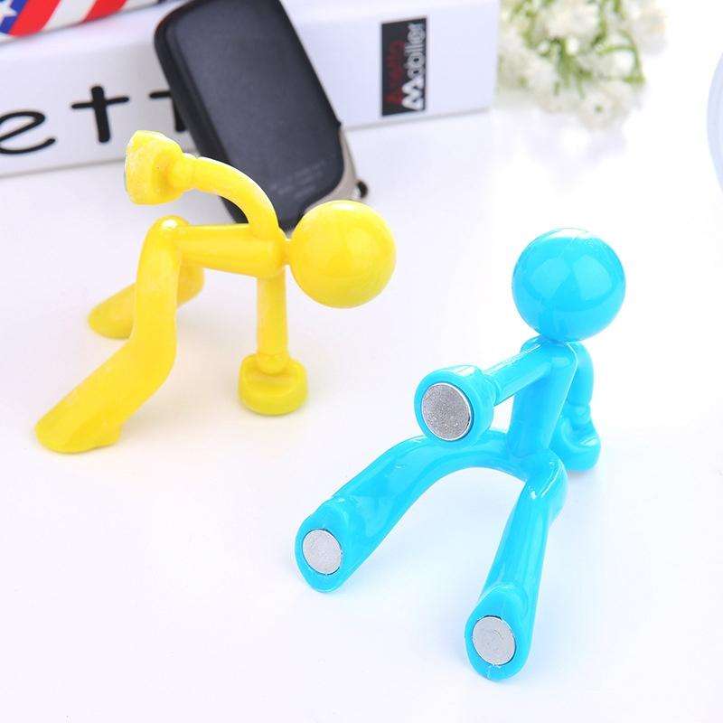 2 PCS Cute Humanoid Strong Magnet Key Hanger Multifunctional Magnetic Refrigerator Magnet, Random...