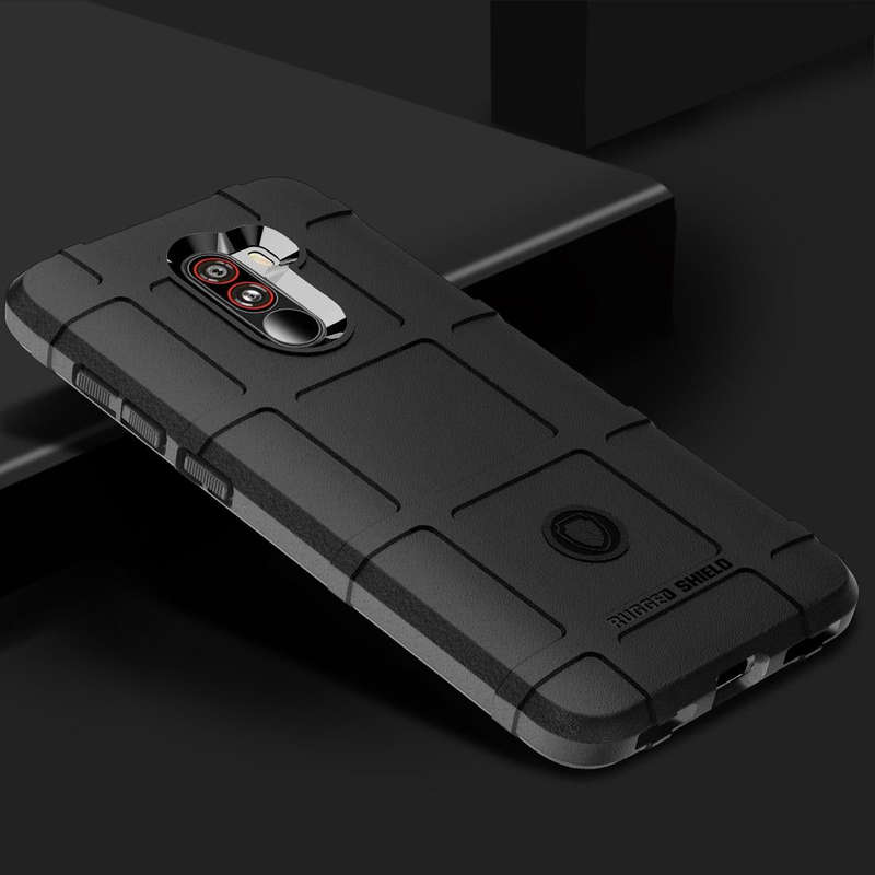 Full Coverage Shockproof TPU Case for Xiaomi Pocophone F1 (Black)