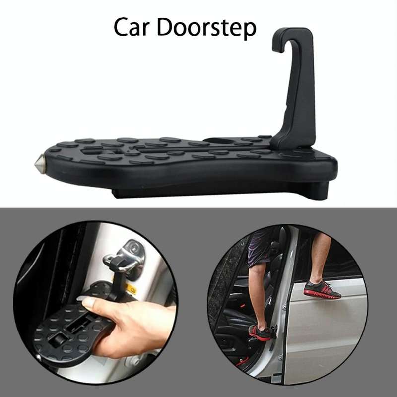 Car Doorstep Vehicle Rooftop Roof Rack Assistance Easy Install The Door Step Hooked On Car Truck ...