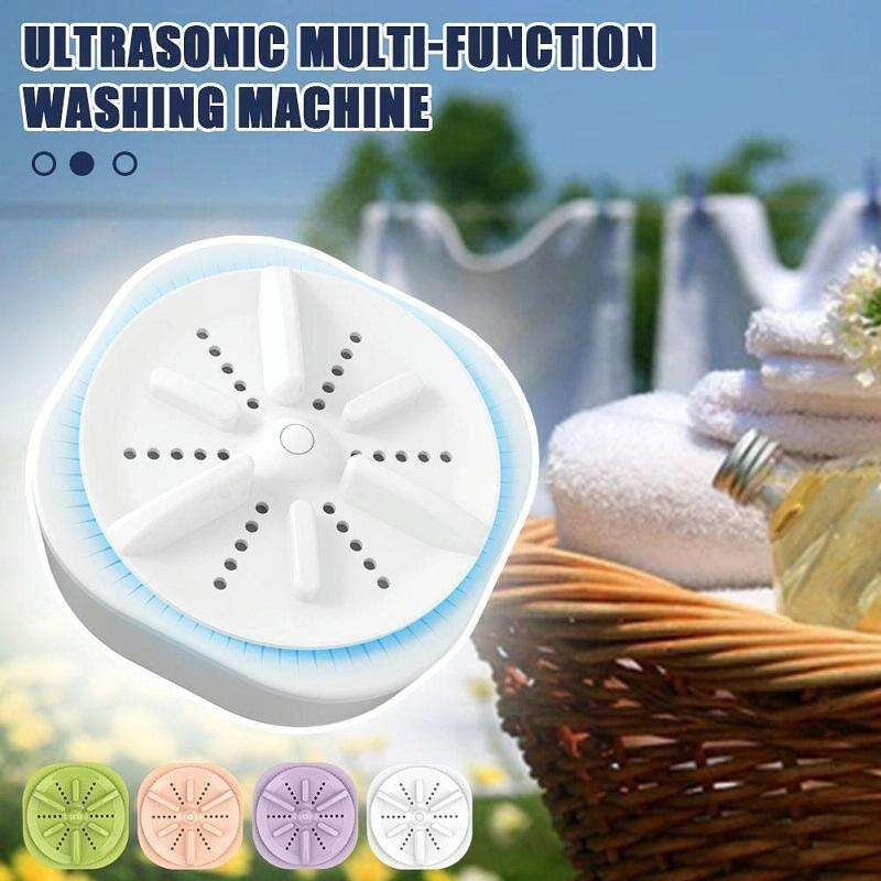 Portable Mini Turbo Switch Three-Speed Timing Washing Machine, Size: Vibration(Pink)