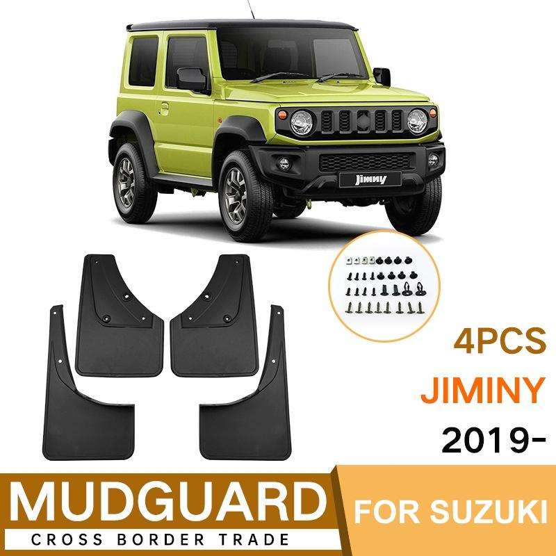 For Suzuki Jimny 2019-2023 4pcs/Set Car Auto Soft Plastic Splash Flaps Fender Guard
