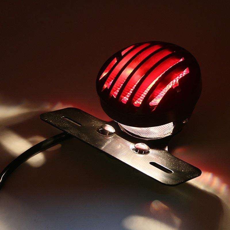 Motorcycle Accessories Retro Waning Tail Light Electric Car Brake Light Card Frame Light Modified...