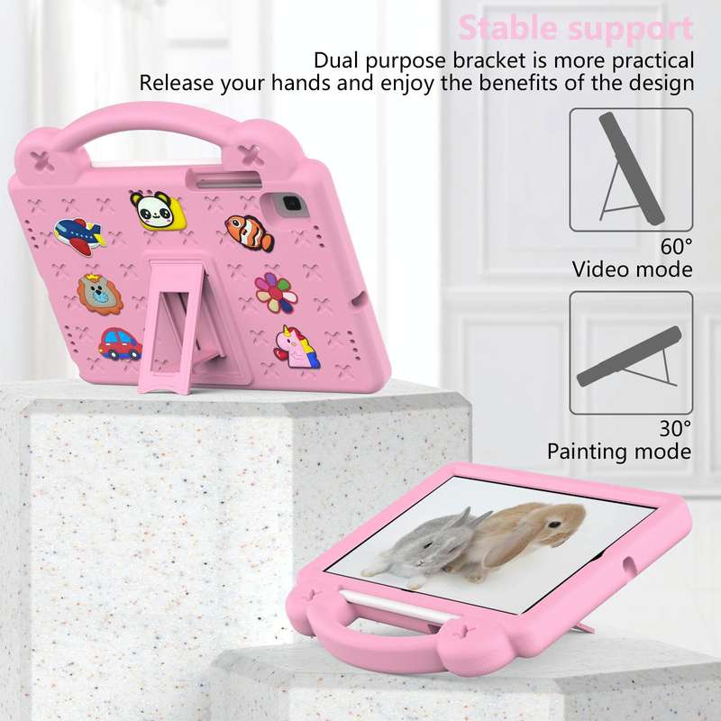 For Samsung Galaxy Tab S6 Lite 10.4 2020/2022 Handle Kickstand Children EVA Shockproof Tablet Cas...