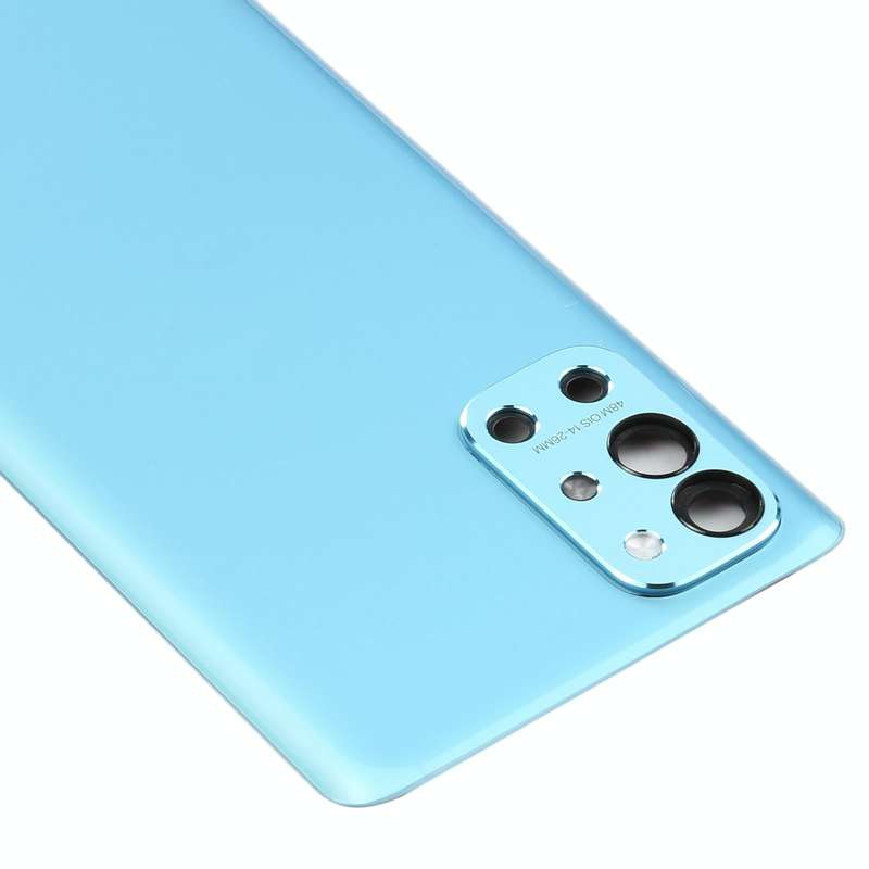 For OnePlus 9R Battery Back Cover With Camera Lens (Blue)