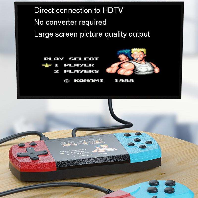F1 3 Inch Horizontal Screen 620 In 1 Large Screen Pocket Console, Style: Double Player Red Blue