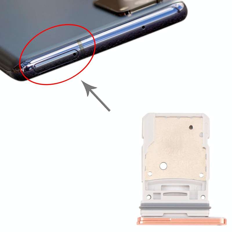For Samsung Galaxy S20 FE 5G SM-G781B SIM Card Tray + Micro SD Card Tray (Orange)