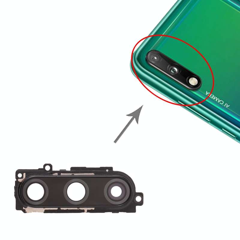 For Huawei Enjoy 10  10pcs Camera Lens Cover (Black)
