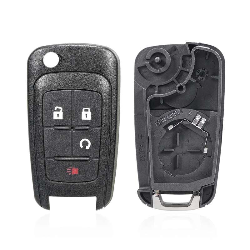 For Opel Car Keys Replacement Car Key Case with Foldable Key Blade(3 Buttons/Start Button)