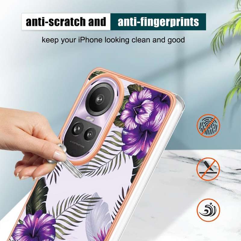 For OPPO Reno10 Pro 5G Global Electroplating IMD TPU Phone Case(Colorful Scales)