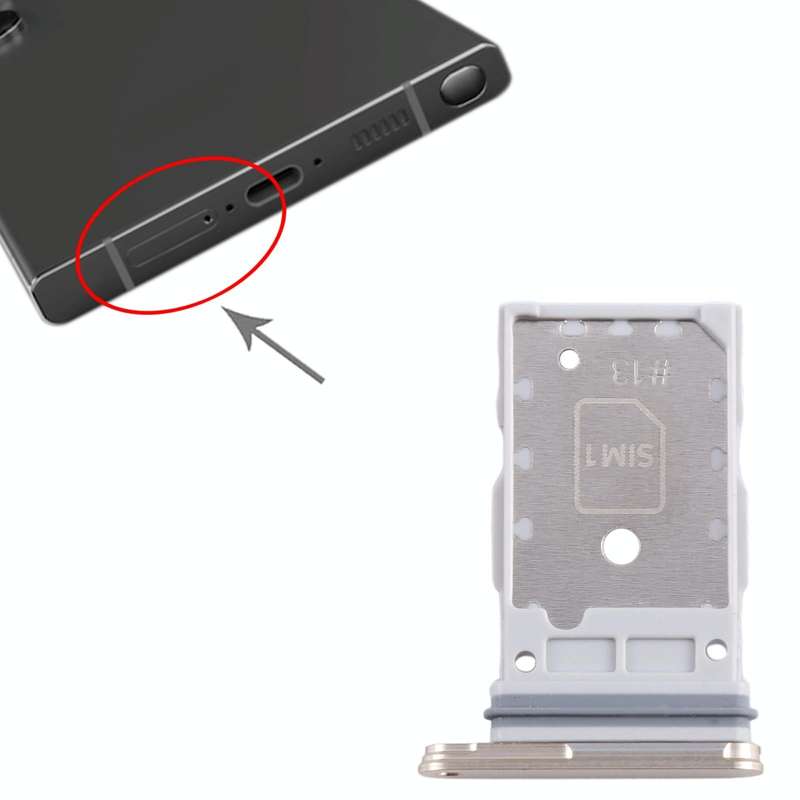 For Samsung Galaxy S24 / S24+ 5G Original  SIM + SIM Card Tray (Gold)