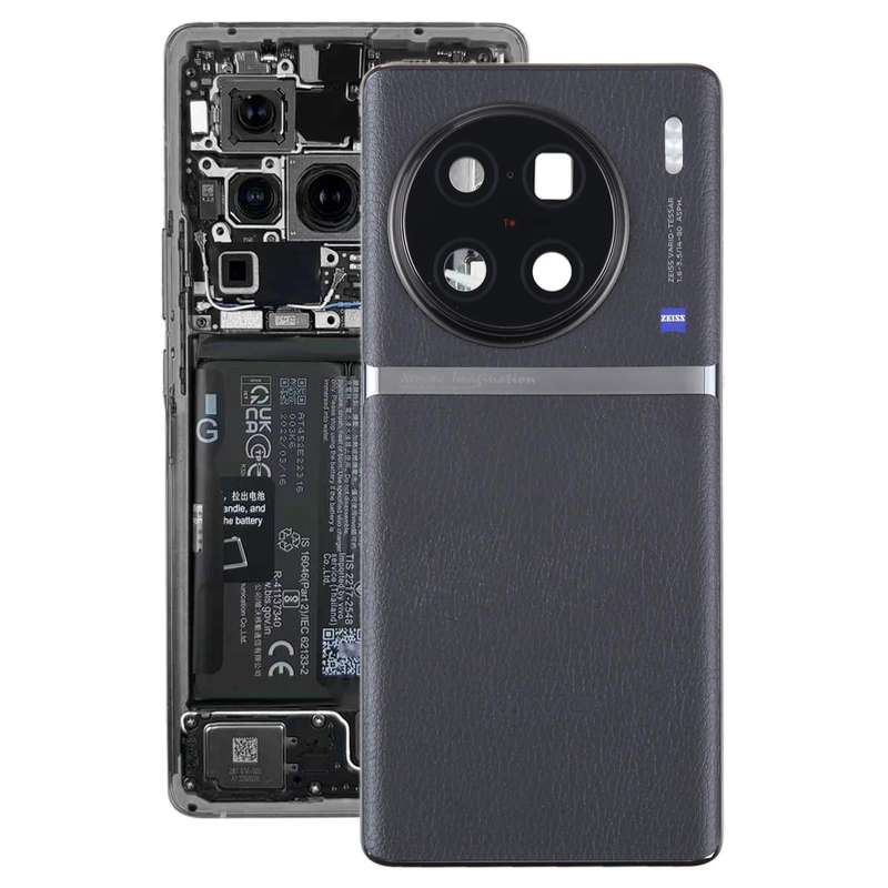 For vivo X90 Pro+ Original Battery Back Cover with Camera Lens Cover(Black)