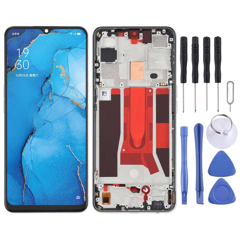 Original LCD Screen For OPPO Reno3 5G/Reno3 Youth/F15/Find X2 Lite/K7 5G Digitizer Full Assembly ...