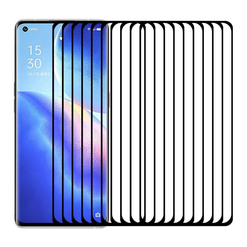 For OPPO Reno5 Pro+ 5G / Pro 5G 25 PCS 9H HD 3D Curved Edge Tempered Glass Film(Black)