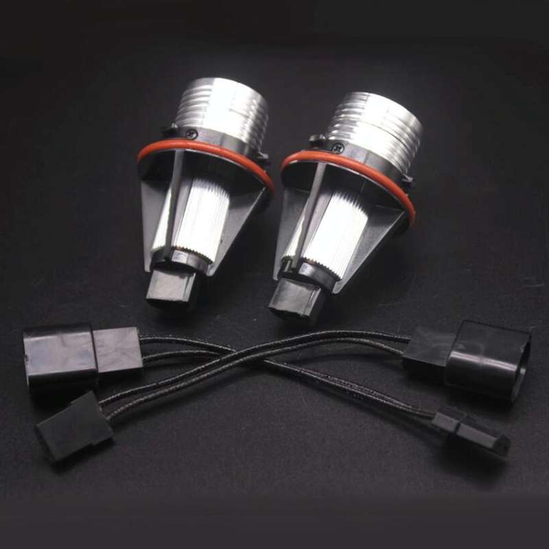 2 PCS DC 12-24V 6W 800LM 6000K LED Angel Eyes Light Bulb for BMW E39/E53/E60/E61/E63/E64/E65/E66/...