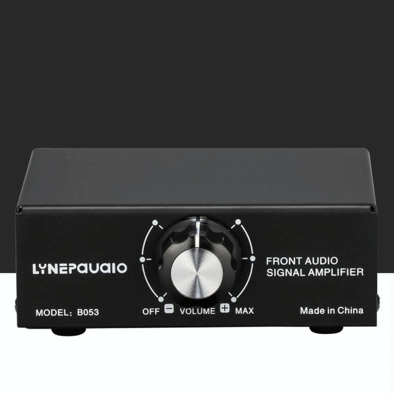 B053 Front Stereo Sound Amplifier Headphone Speaker Amplifier Booster with Volume Adjustment, 2-W...