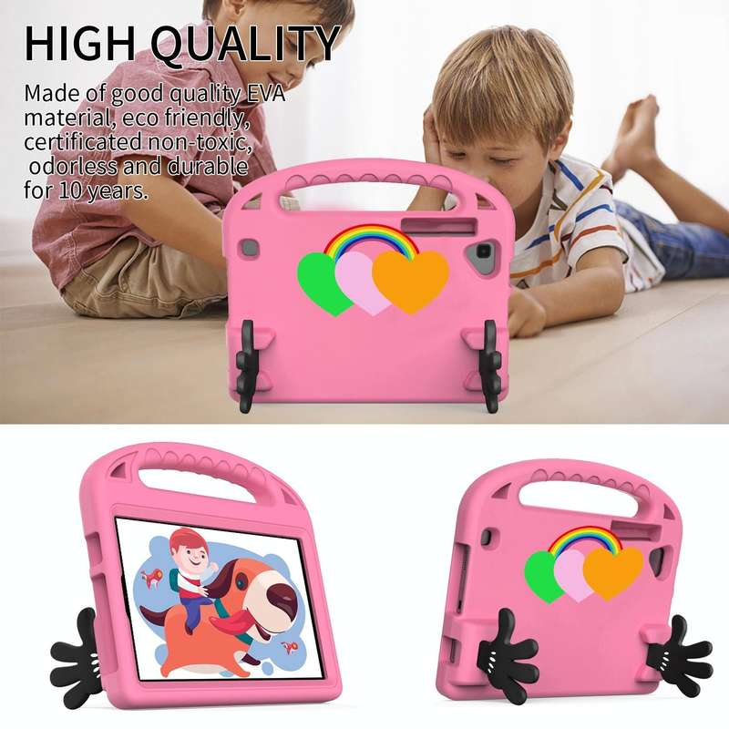 For Lenovo Tab M8 Love Small Palm Holder EVA Tablet Case(Pink)