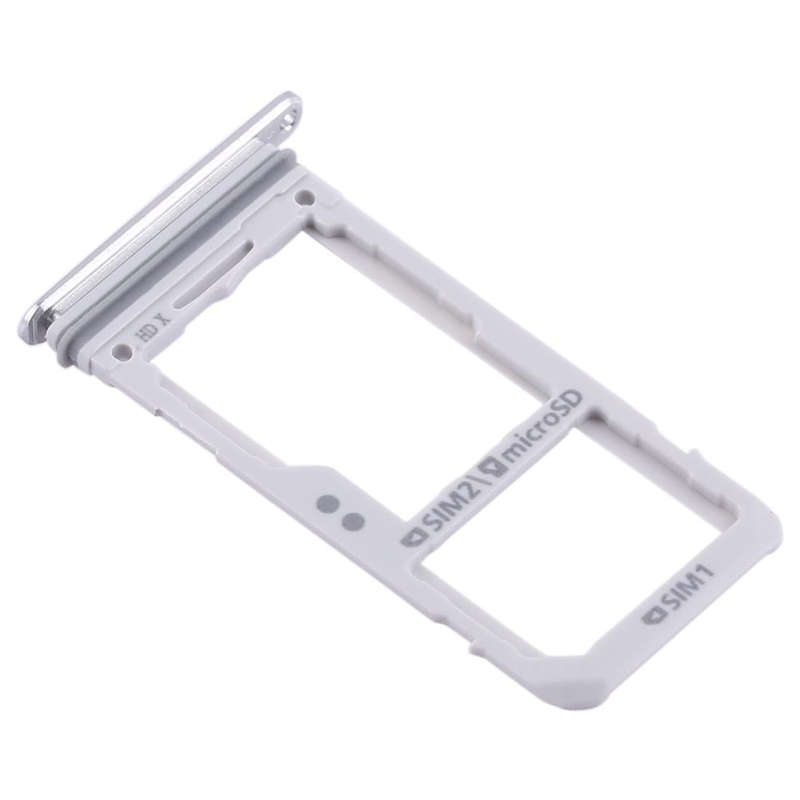 For Galaxy S8 / S8+ 2 SIM Card Tray / Micro SD Card Tray (Silver)