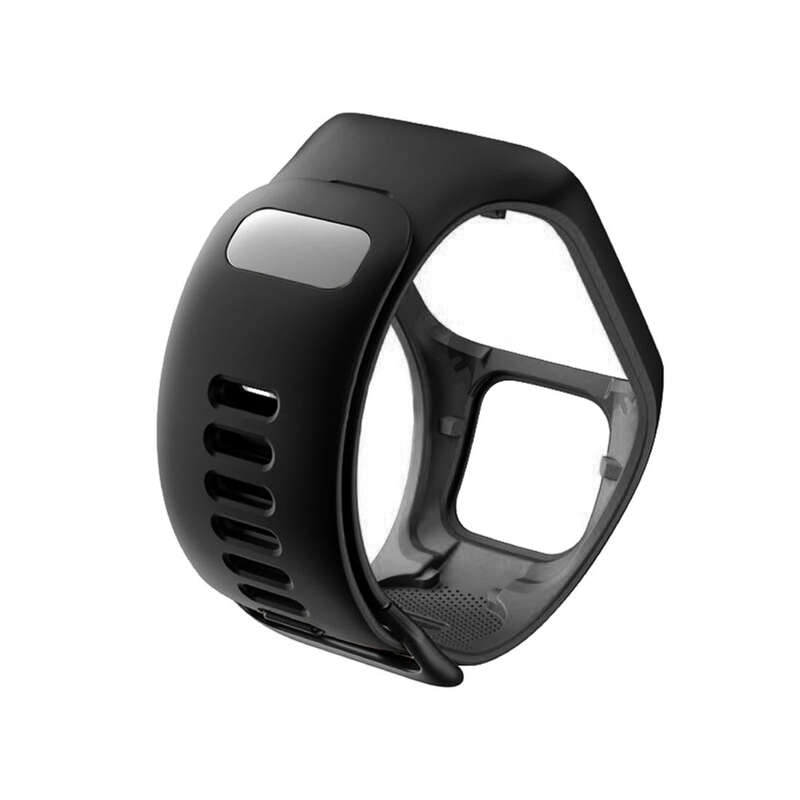 For Tomtom 2 / 3 Universal Silicone Watch Band(Black)