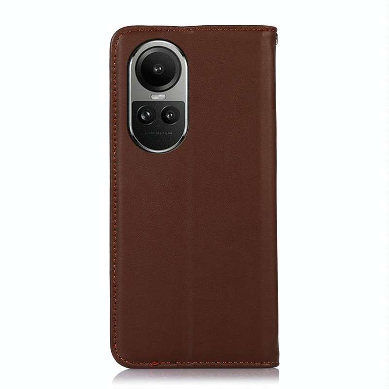 OPPO Reno10 5G / 10 Pro 5G Global KHAZNEH Nappa Top Layer Cowhide Leather Phone Case(Brown)