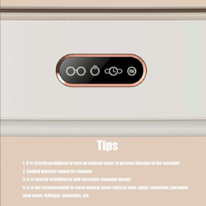 M03 Intelligent Automatic Household Small Jewelry Glasses And Watch Ultrasonic Cleaning Machine C...